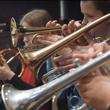 Jeugdleden als filmsterren op het doek 